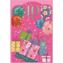 AGE 10 CARDS,Female 6's Presents & Balloons