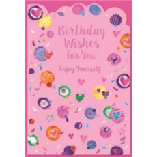 BIRTHDAY CARDS,Female 6's Hearts & Spots