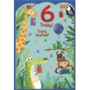 AGE 6 CARDS,Male 6's Animals with Presents