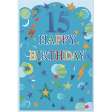 AGE 15 CARDS,Male 6's Geometrical Shapes