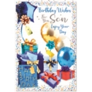 BIRTHDAY CARDS,Son 6's Presents & Balloons