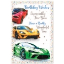 BIRTHDAY CARDS,Male 6's Sports Cars