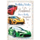 BIRTHDAY CARDS,Husband 6's Sports Cars