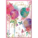 BIRTHDAY CARDS,Female 6's Floral Balloons