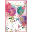 BIRTHDAY CARDS,Granddaughter 6's Floral Balloons