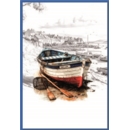 BLANK CARDS,Male 6's Rowing Fishing Boat