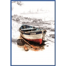 BLANK CARDS,Male 6's Rowing Fishing Boat