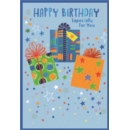 BIRTHDAY CARDS,Male 6's Zingy Colourful Presents