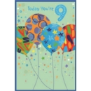 AGE 9 CARDS,Male 6's Zingy Balloons