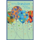 BIRTHDAY CARDS,Grandson 6's Zingy Balloons