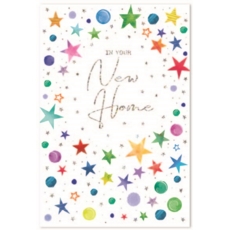 NEW HOME CARDS,Unisex 6's Coloured Dots & Stars