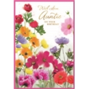 BIRTHDAY CARDS,Auntie 6's Wild Flowers
