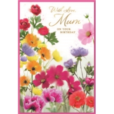 BIRTHDAY CARDS,Mum 6's Wild Flowers
