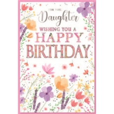 BIRTHDAY CARDS,Daughter 6's Wild Flowers