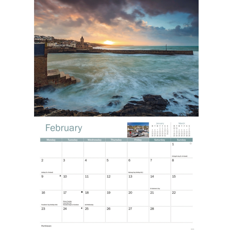 CALENDAR,A4,Lizard Peninsula
