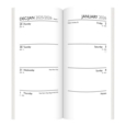 DIARY, Slim, DOGS 4 Asst. Gold Foil, Week to View 2026