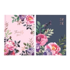 DESK DIARY,A5 Week To View Vintage Floral 2026 CDU