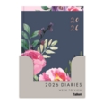 DESK DIARY,A5 Week To View Vintage Floral 2026 CDU