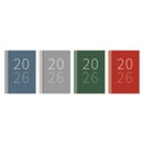 DIARY, Pocket Week To View 4 Asst Bold Colour 2026 CDU