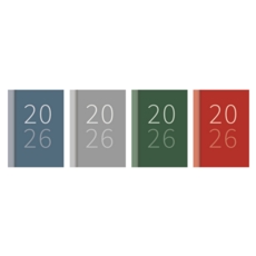 DIARY, Pocket Week To View 4 Asst Bold Colour 2026 CDU