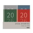 DIARY, Pocket Week To View 4 Asst Bold Colour 2026 CDU