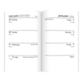 DIARY, Pocket Week To View 4 Asst Bold Colour 2026 CDU