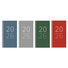 DIARY,Slim Week To View Bold Colour 2026 CDU