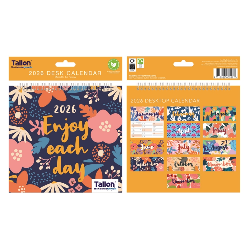 CALENDAR,Desktop,Quotes/ Terrazzo 2026