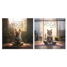 CALENDAR,Square,Yoga Animals Photographic 2026