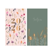 DIARY,Slim Week To View Floral Meadow 2026 CDU