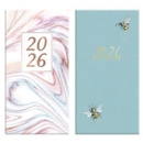 DIARY, Slim Week To View Marble/Bee Des.2 Asst. 2026