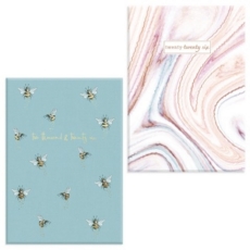 DIARY, A5 Week To View Marble/Bee Des.2 Asst. 2026