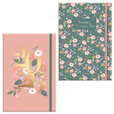 DIARY, A5 Week To View Bloomscape Des.2 Asst. 2026