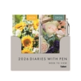 DIARY,Slim, Floral Photo, & Pen, 2 Asst 2026 CDU