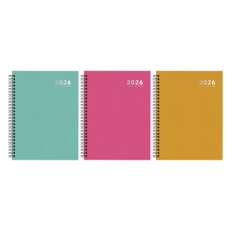 DIARY,A5 Week To View Brights Twin Wire 2026