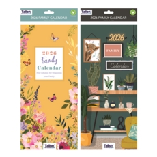 CALENDAR,Family Organiser Slim 5 Columns, 2 Asst. 2026 H/pk