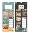 CALENDAR,Family Organiser Slim 5 Columns, 2 Asst. 2026 H/pk