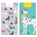 DIARY, Slim, Week To View Dogs 2 Asst.2026 CDU