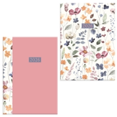 DESK DIARY,A5 Week To View Kraft Wild Bloom 2026 CDU
