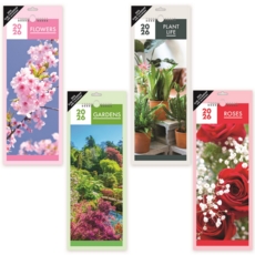 CALENDAR, Slim, Flowers, Gardens & Plants, 4 Asst. 2026