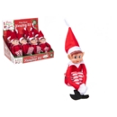 NAUGHTY ELVES,Boy Long Leg with Hat 12" CDU