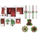 GARLAND,Foil Green/Red 7 Assorted H/pk