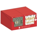 BOXED CARDS,Christmas Text Square10's CDU