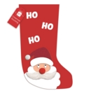 STOCKING,Santa HO HO HO 57 x 23cm