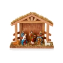 ORNAMENT,Wooden Nativity Set 8 Piece 20cm