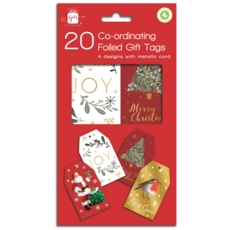 XMAS TAGS,Elegant Traditions 20's H/pk