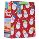 GIFT BAG,Neon Santa (Large)