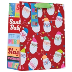 GIFT BAG,Neon Santa (Large)