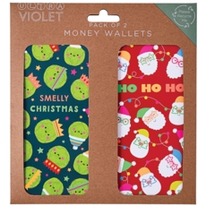 XMAS MONEY WALLETS,Sprouts & Santa 2's