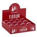RIBBON COP,Red Glitter 10mm x 10M